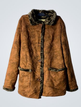 Brown Faux Fur Lined Jacket
