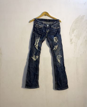 twentyonejack by rue21 Zerrissene Bootcut-Jeans