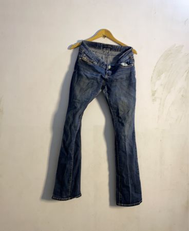 twentyonebick Damen blaue Denim-Jeans
