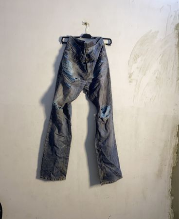 Verwaschene Blaue Jeans