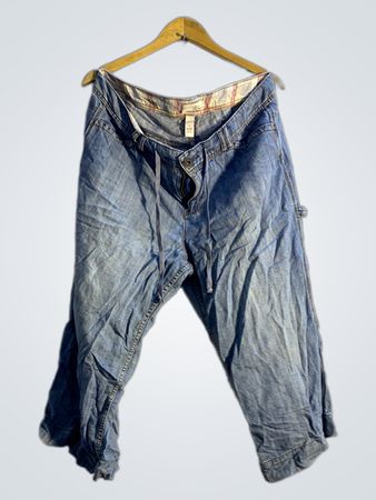 Venezia Damen Blaue Jeans Cropped Pants