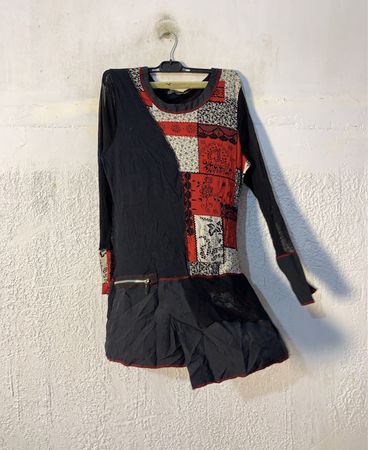 La Mode Est A Vous Patchwork-Kleid