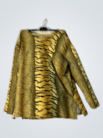 Eve Paris Tiger- und Leopardenmuster Langarmshirt