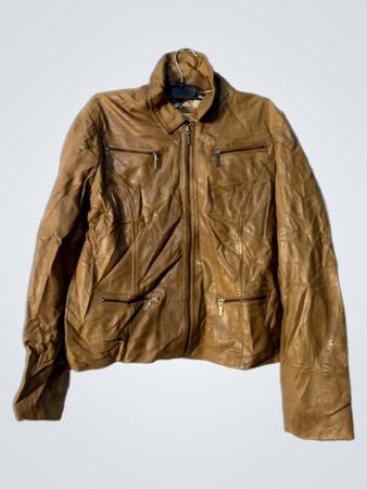 SAKS Brown Leather Jacket