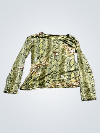 Langarm-Shirt mit Schlangenprint