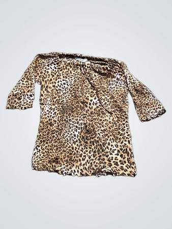 ENERGY Leopardenmuster Schulterfreies Top