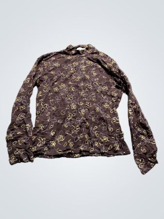 ZAPS Langarm-Blumenmuster-Oberteil
