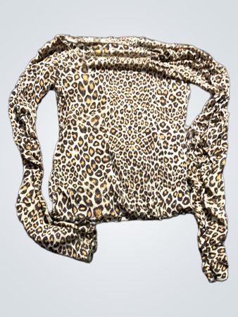 Leopardenmuster Langarmshirt