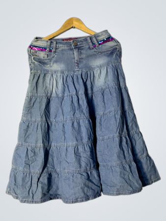 WITGIRL Denim Stufenrock
