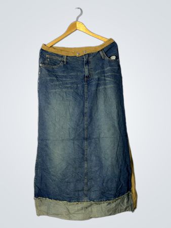 ADRIANA SPORT Damen Denim Maxi-Rock