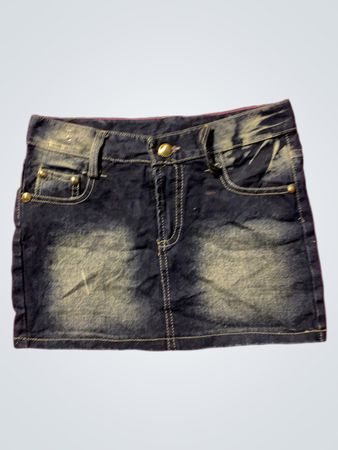 MYLA JEANS Denim Minirock mit Sternmotiv