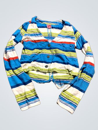Aventures des Toiles Gestreifter Cardigan