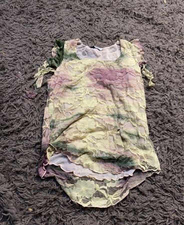 TOTOGAME Tie Dye Lace Top