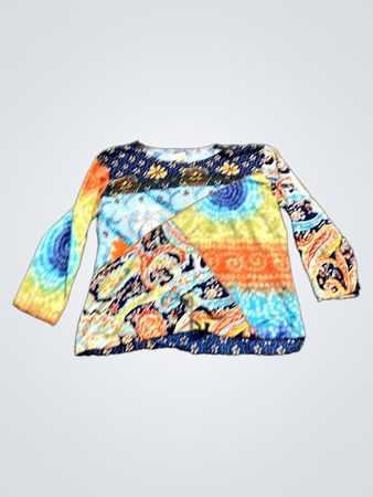 Cain Patchwork Long Sleeve Top