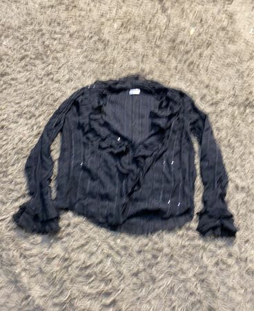 Gerry Weber Schwarze Rüschbluse