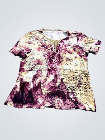 T-Shirt mit Floral- und Schriftprint