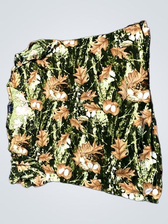 HONG WU Camouflage Leaf Print T-Shirt