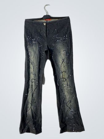 KRISP Damen Verzierte Schlagjeans Größe 12