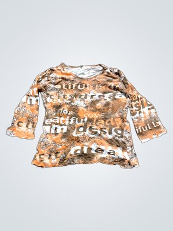 Langarm-Top mit Grafikdruck
