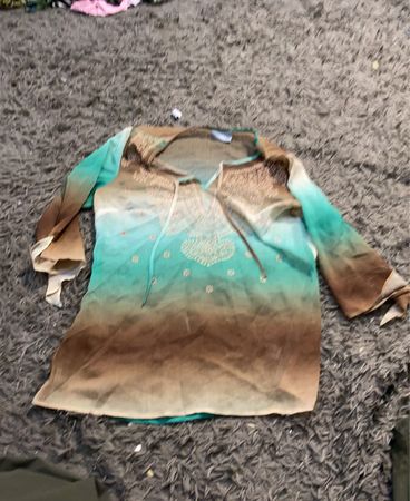 Wallis Ombre Bell Sleeve Tunic Top