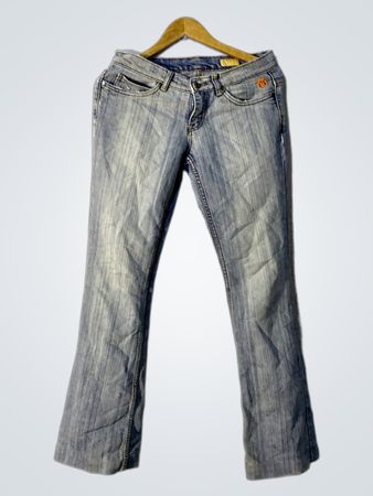 Roccawear Damen Hellwasch Bootcut Jeans