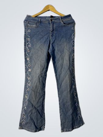 Arizona Jean Co. verzierte Schlagjeans