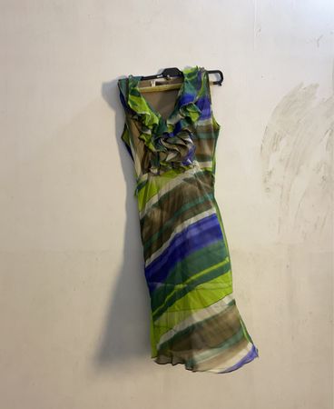 Rude Made in Italy ärmelloses Kleid mit Rüschen