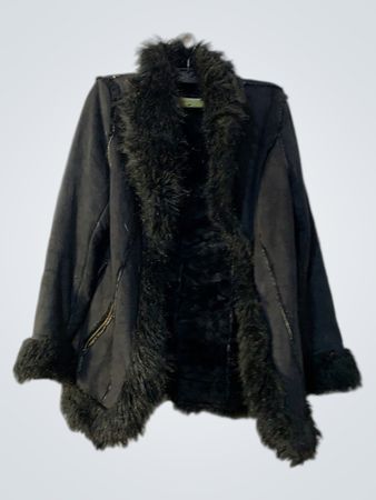 Forget Me Not Black Faux Fur Trim Jacket