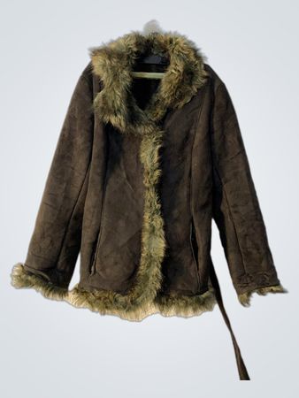 Brown Faux Fur Lined Jacket
