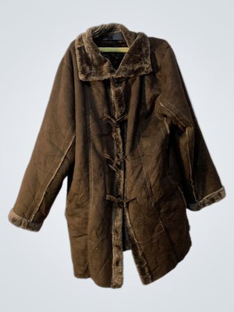 Gabriella Vicenza Brown Faux Fur Lined Coat
