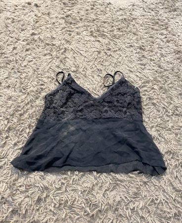 Durchsichtige Spitzen-Cami