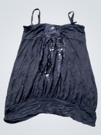 Schwarze Pailletten-Spitze