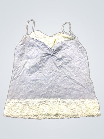 Hellblaue Spitzenbesatz-Cami