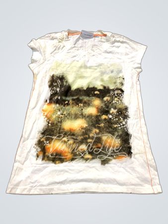 Gina Tricot Weißes T-Shirt mit grafischem Druck