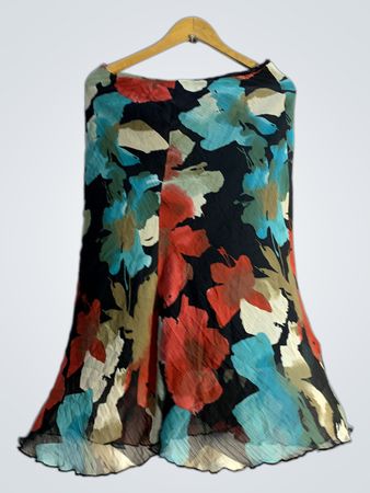 Floraler Print Midi-Rock