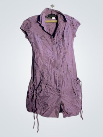 LA REDOUTE Cr00ation Lila Knopfhemd Kleid