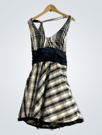 CLAUSURA Plaid Halterkleid