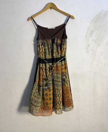 Xanaka gemustertes Spaghettiträgers Kleid