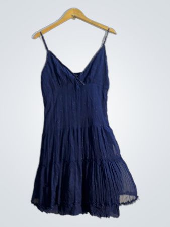 H&M marineblaues Minikleid