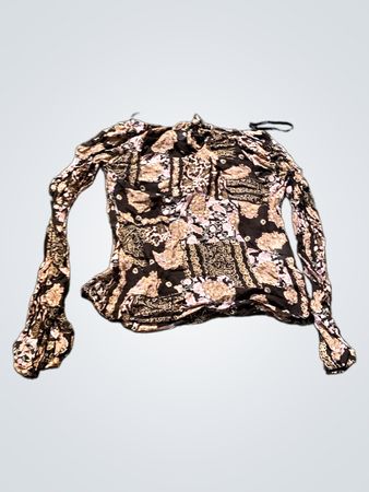 Langarmbedruckte Bluse