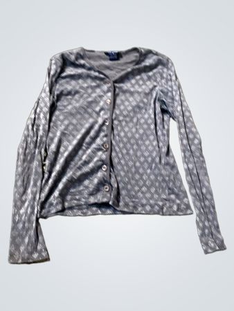 Der limitierte graue gemusterte Cardigan