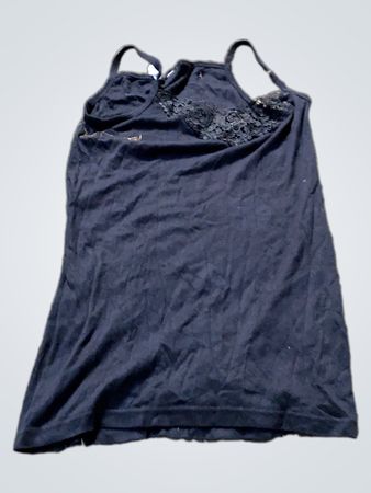 Schwarzes Cami-Top