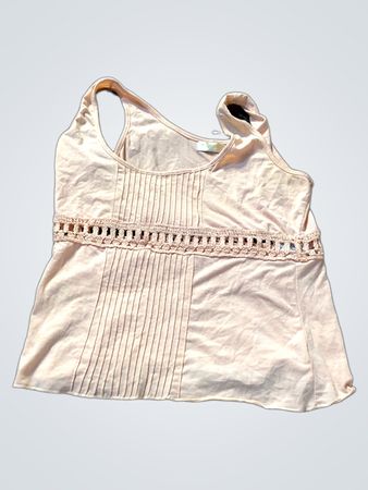 TANNA Pink Tank Top mit Häkel-Detail