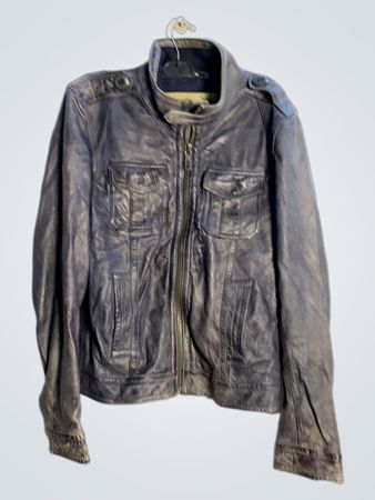 Eichenholz Lederjacke
