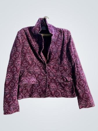 Will Smith lila gemusterte Jacke