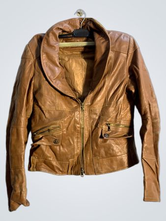 Glam Brown Leather Jacket