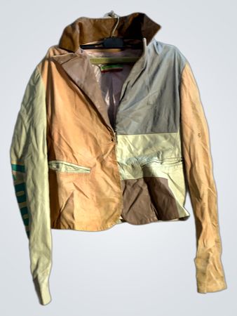 Patchwork Leather Jacket