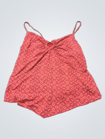 Rotes gemustertes Tanktop