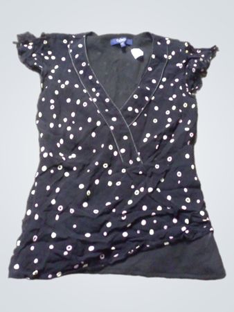 Kollektion Debenhams Schwarze Punkte Wickelbluse