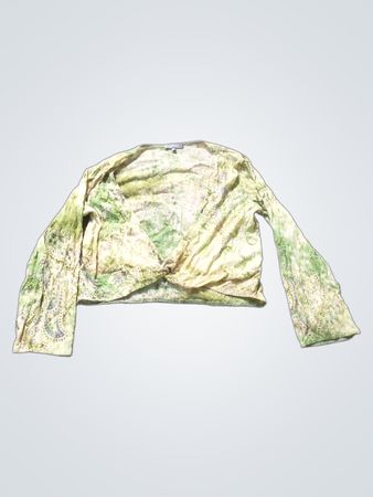 Per Una grünes Paisleymuster verkürzter Cardigan